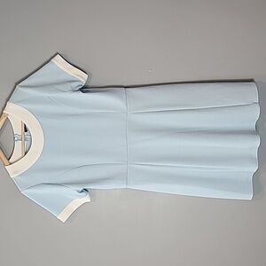 Preppy Dress Size Large Retro Pin Up Tennis Prep Country Club Light Blue